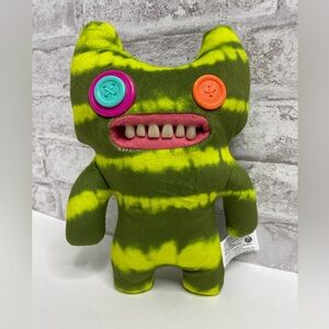 Fuggler Indecisive Ugly Stuffed Monster Limited Edition Plush 9” Green Tye Dye